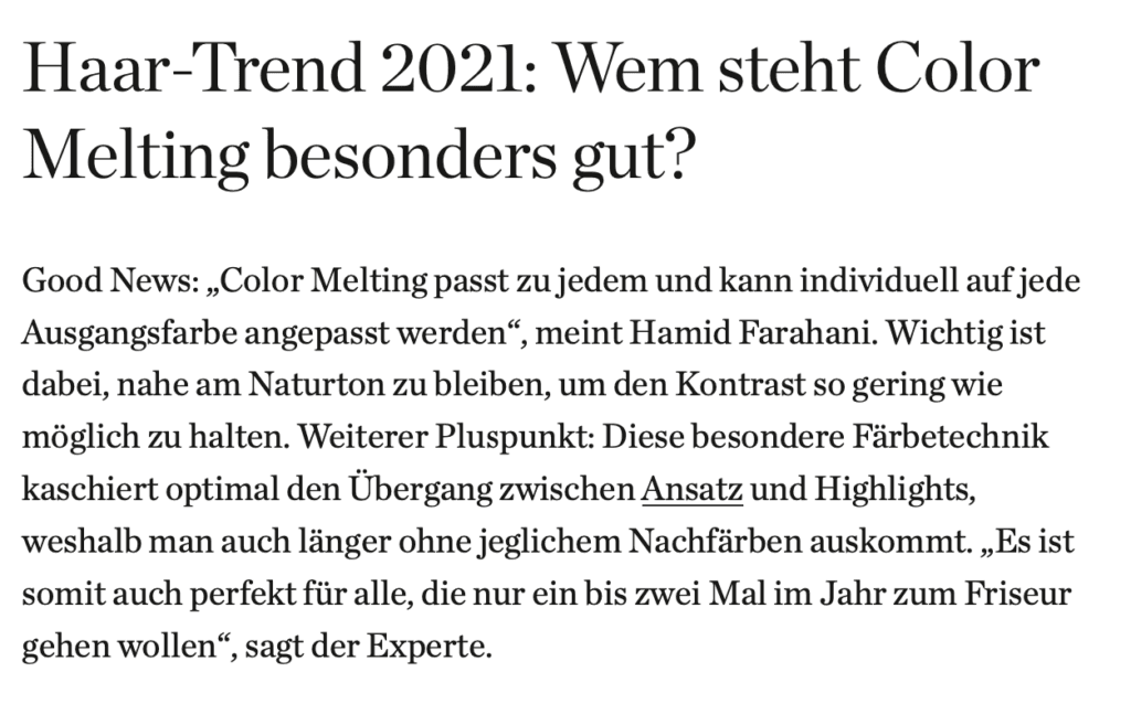 Zeitungsartikel über Farahani Bonn